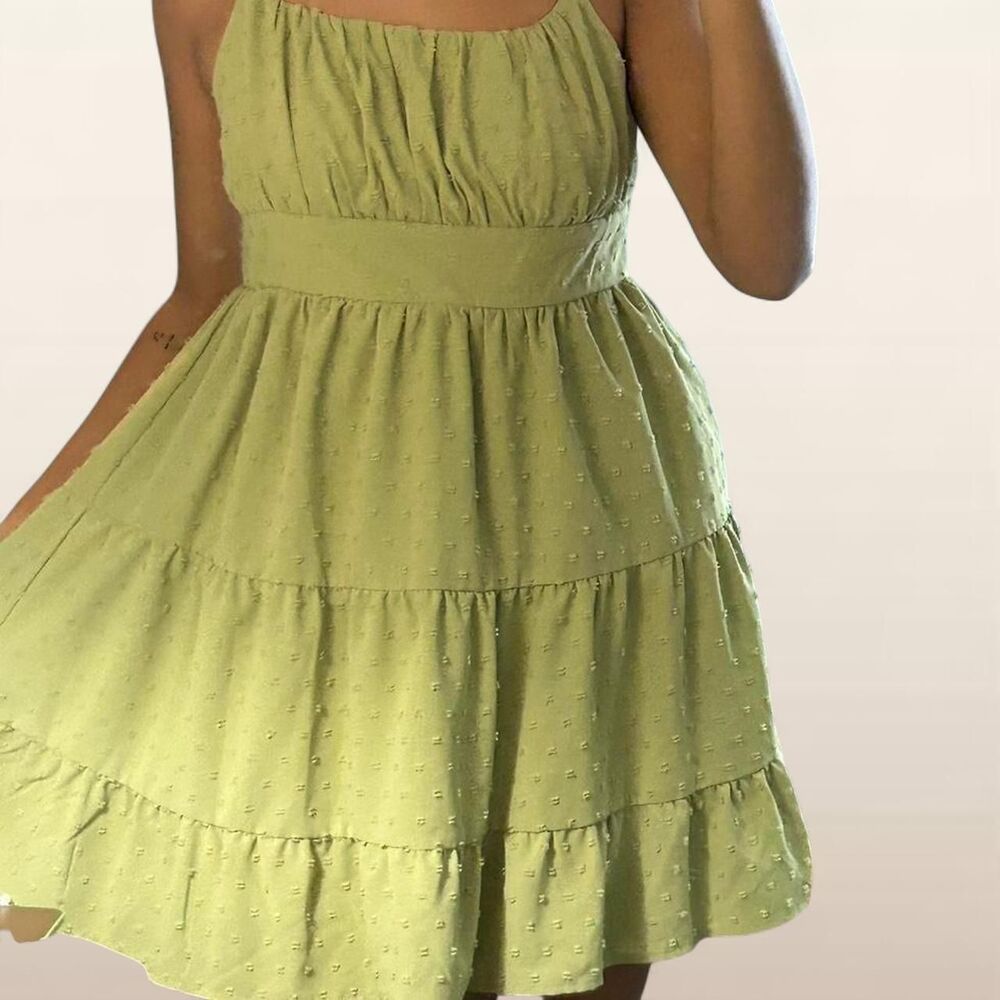 Women's Green Cottage Dress